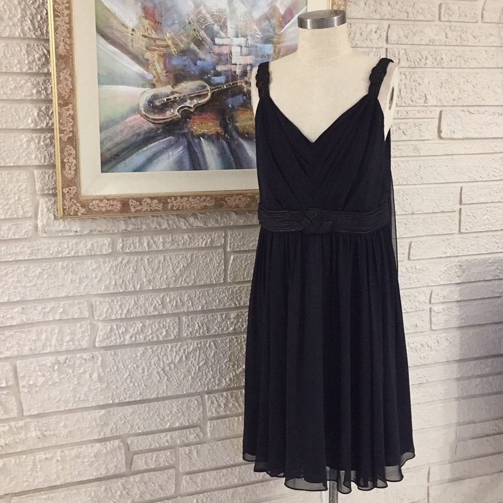R&M Richards Woman Sheer Braided Design Dress